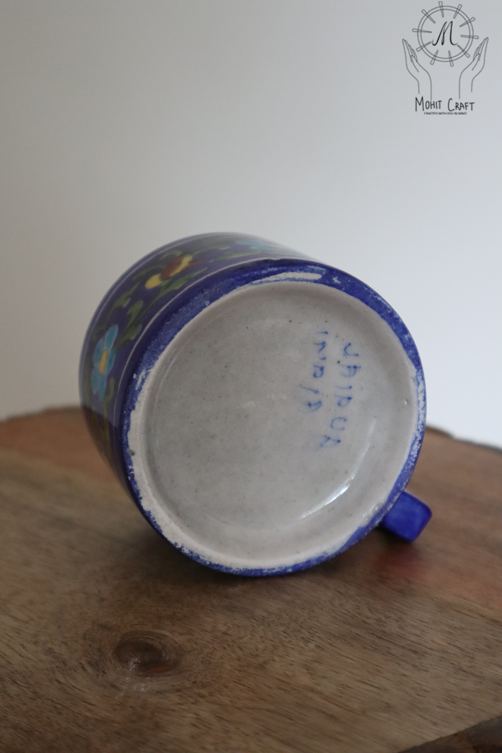 Ceramic Floral Handcrafted Mug |Traditional Home Decor in USA