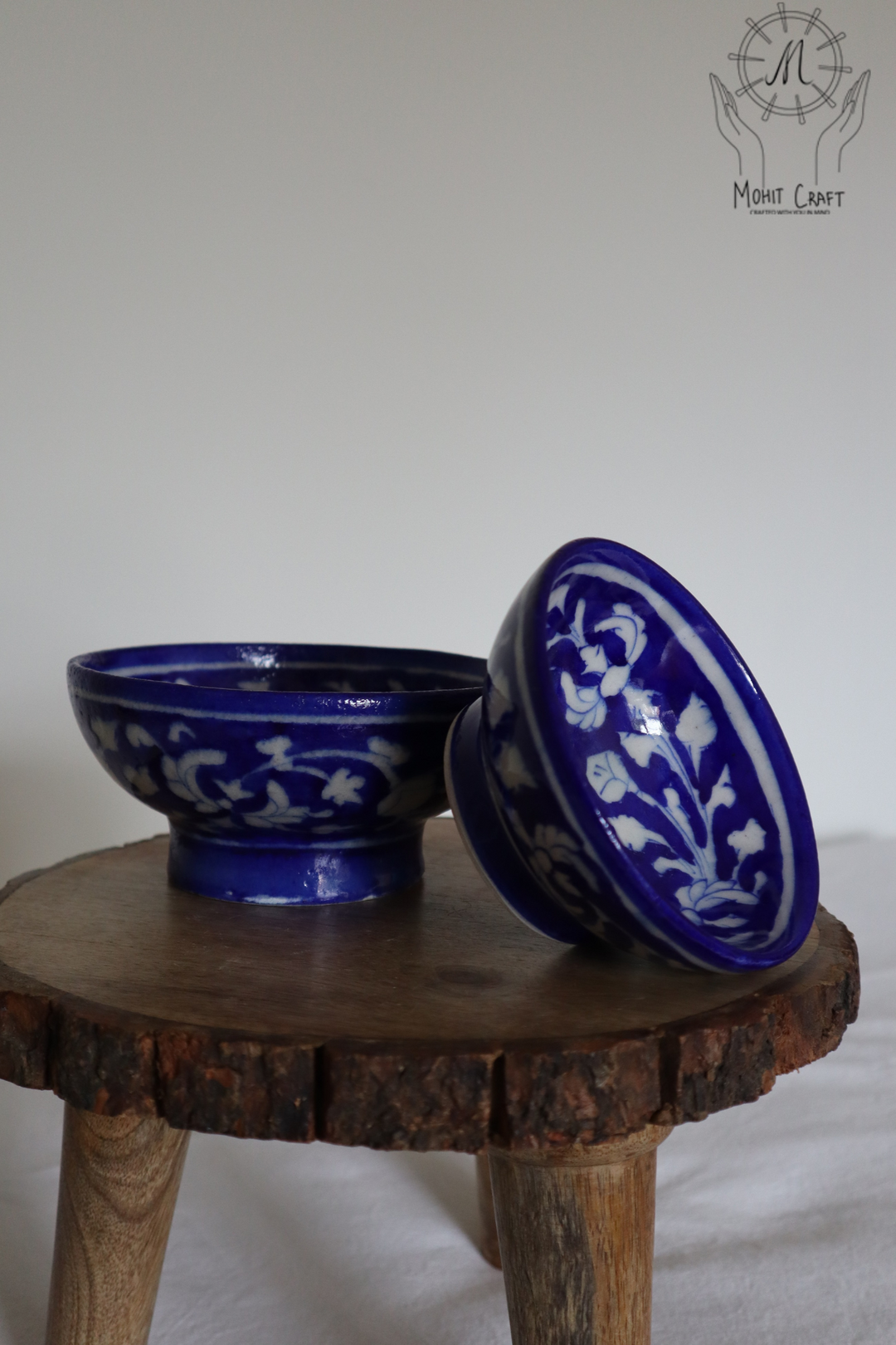 Ceramic Floral Handcrafted Bowls set |Traditional Home Decor in USA
