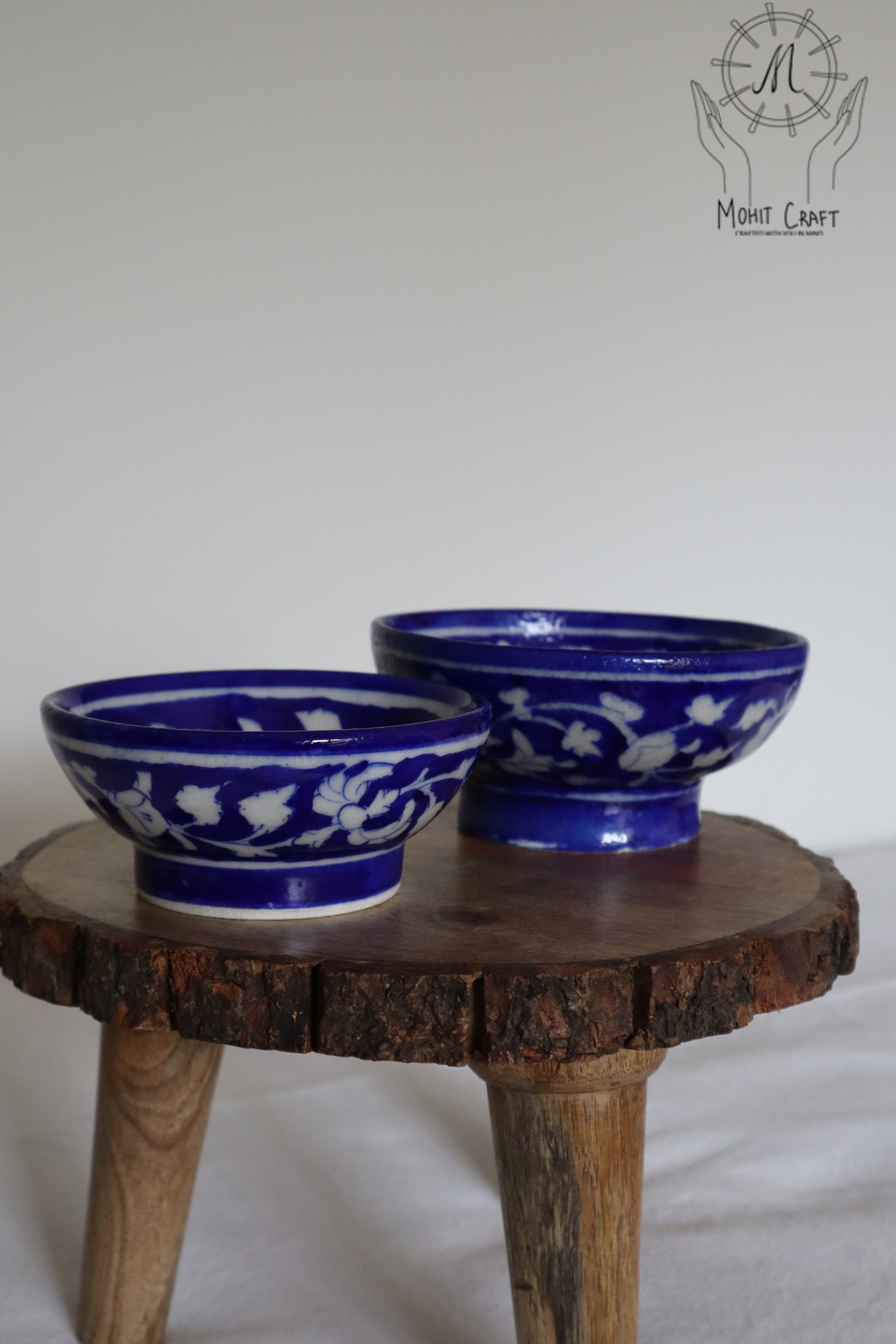 Ceramic Floral Handcrafted Bowls set |Traditional Home Decor in USA