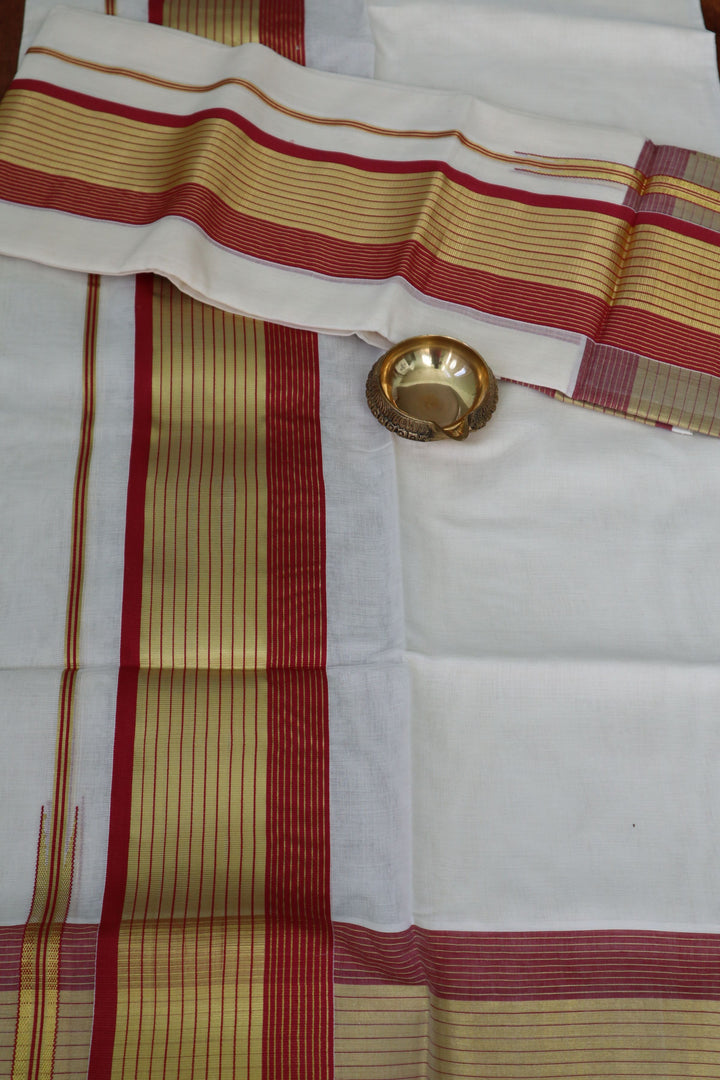 Traditional Kerala Sarees online in the USA |Mundum Neriyathum