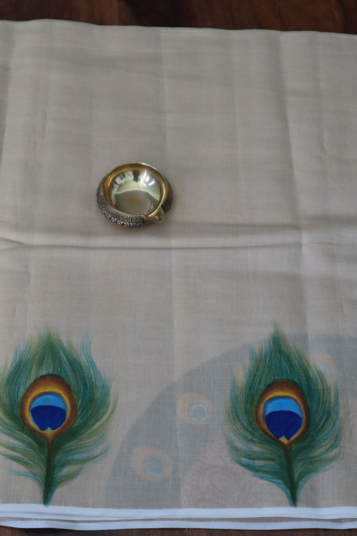 Traditional Kerala Sarees online in the USA |Mural Painted Kerala Saree