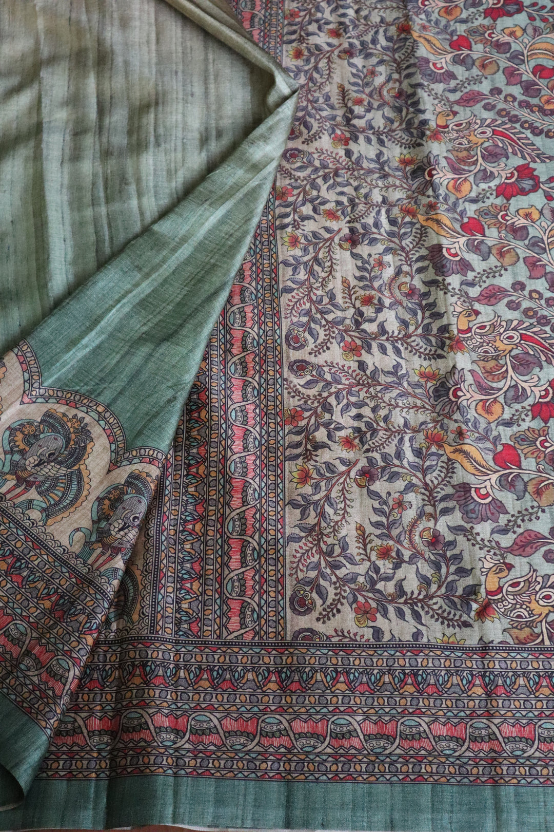 Digital Printed Tussar Fancy
