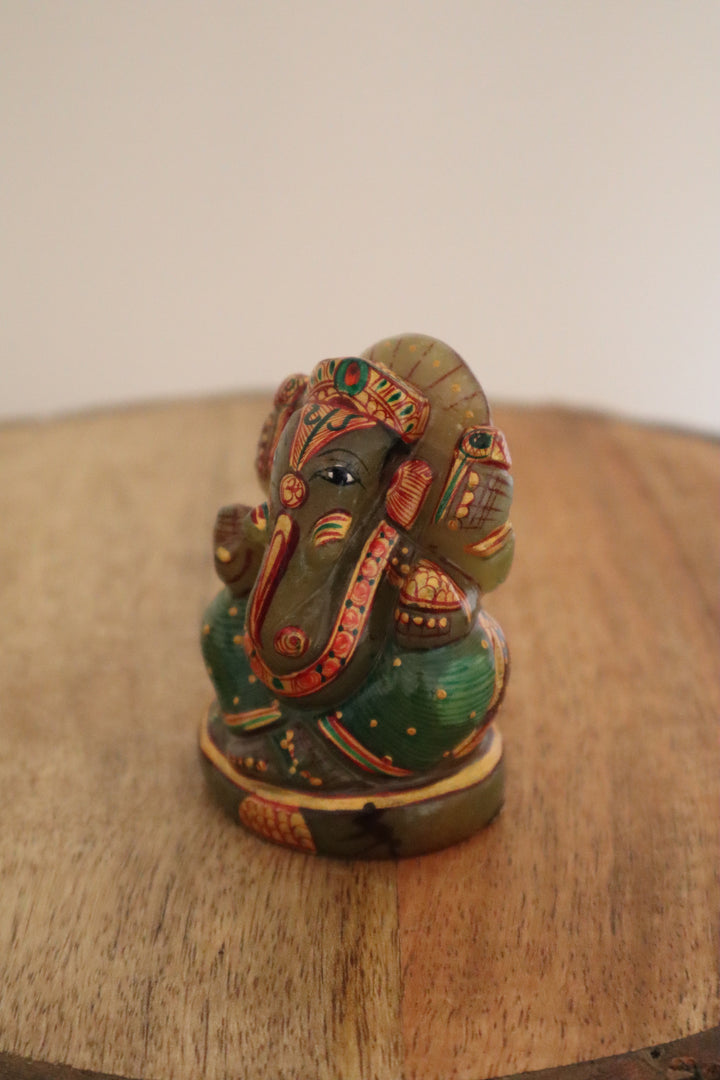 Green Aventurine Ganesh Statue