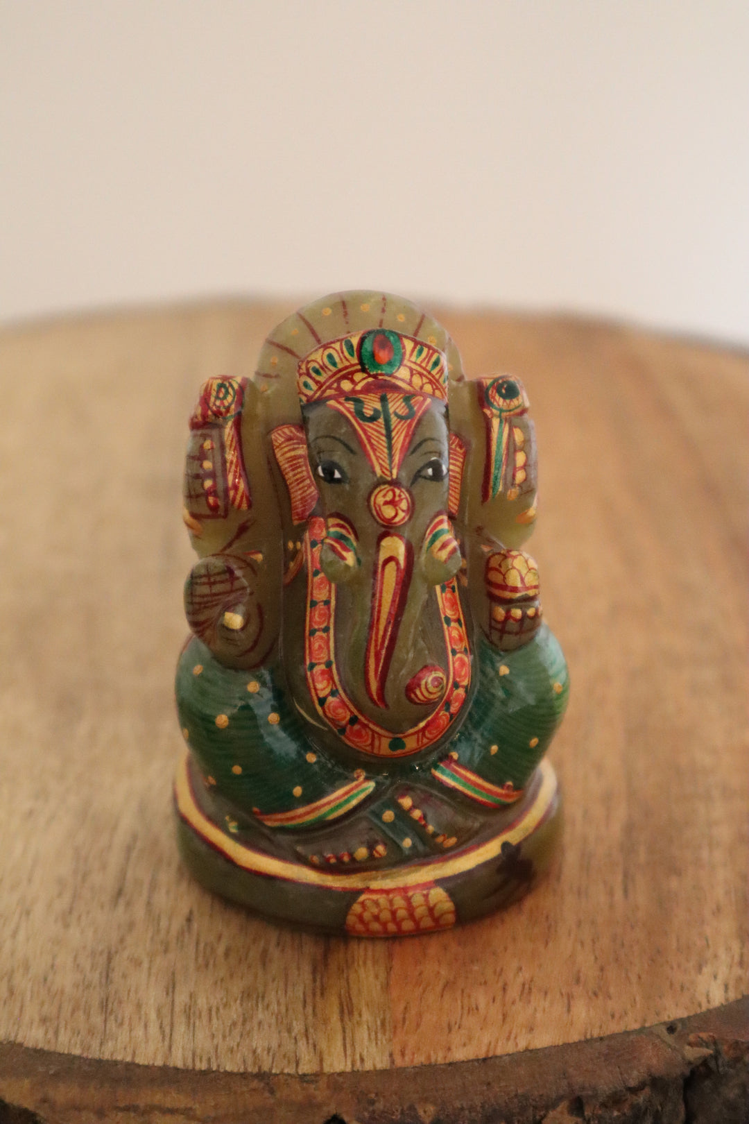 Green Aventurine Ganesh Statue