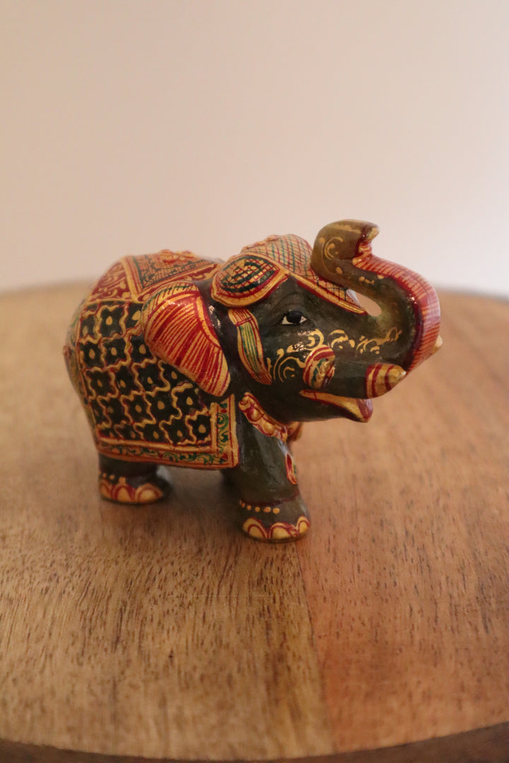 Green Aventurine Baby Elephant Statue