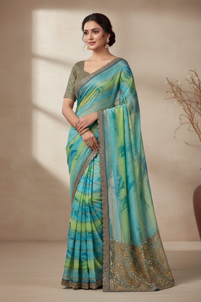 Organza Saree