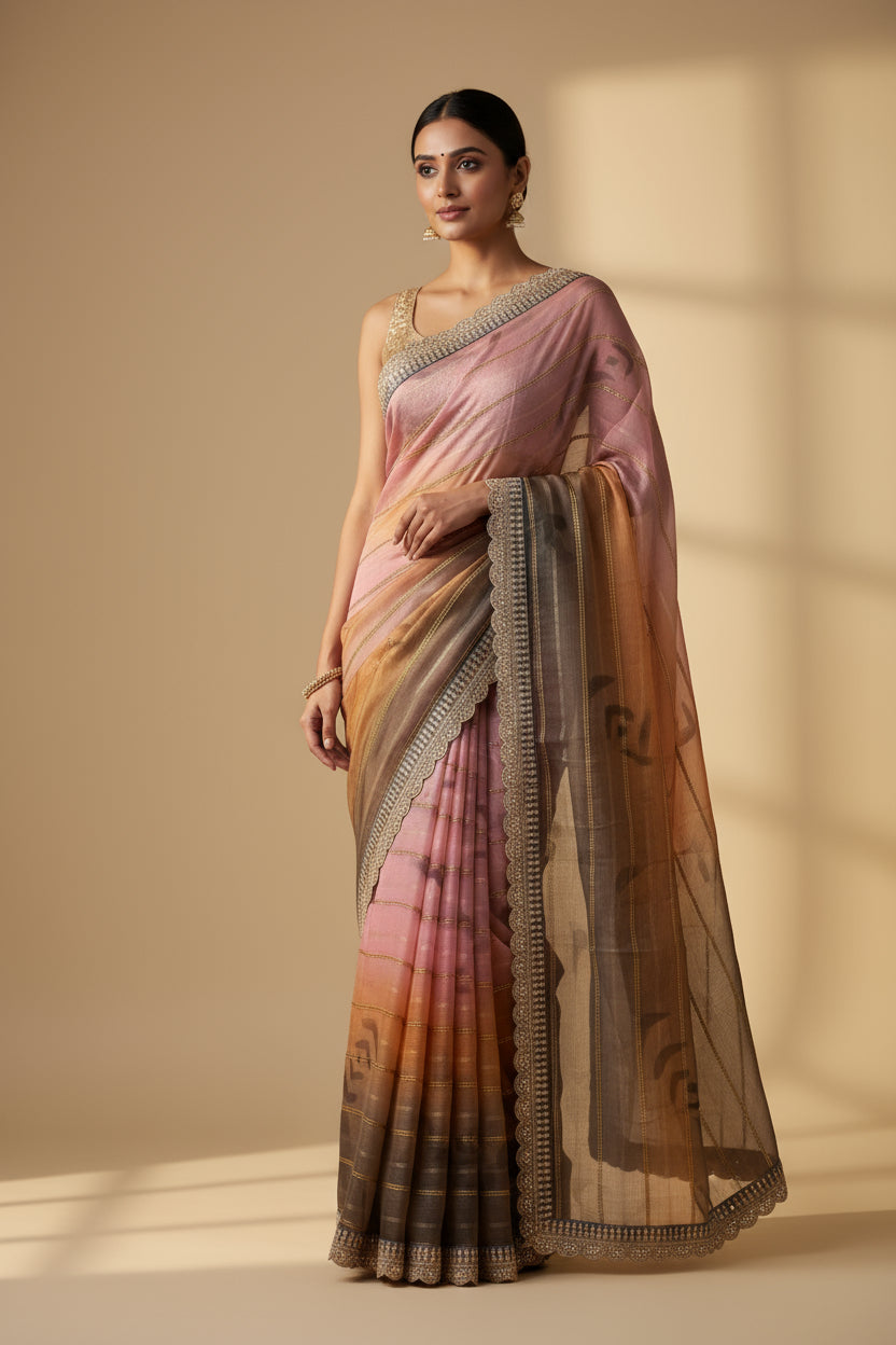 Organza Saree