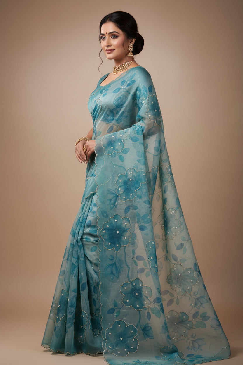 Organza Saree