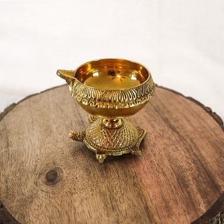 Kuber Diya - Traditional Turquoise bottom | Traditional Home Decor in USA