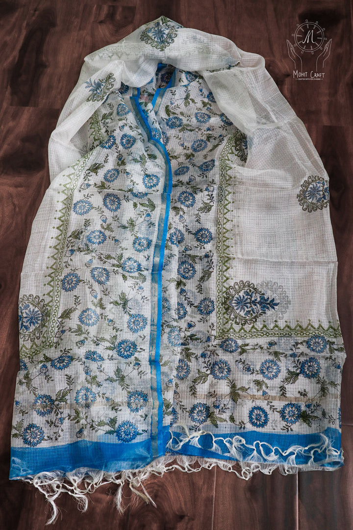 Buy Indian Dress in USA |Kota Doria Silk Shawl