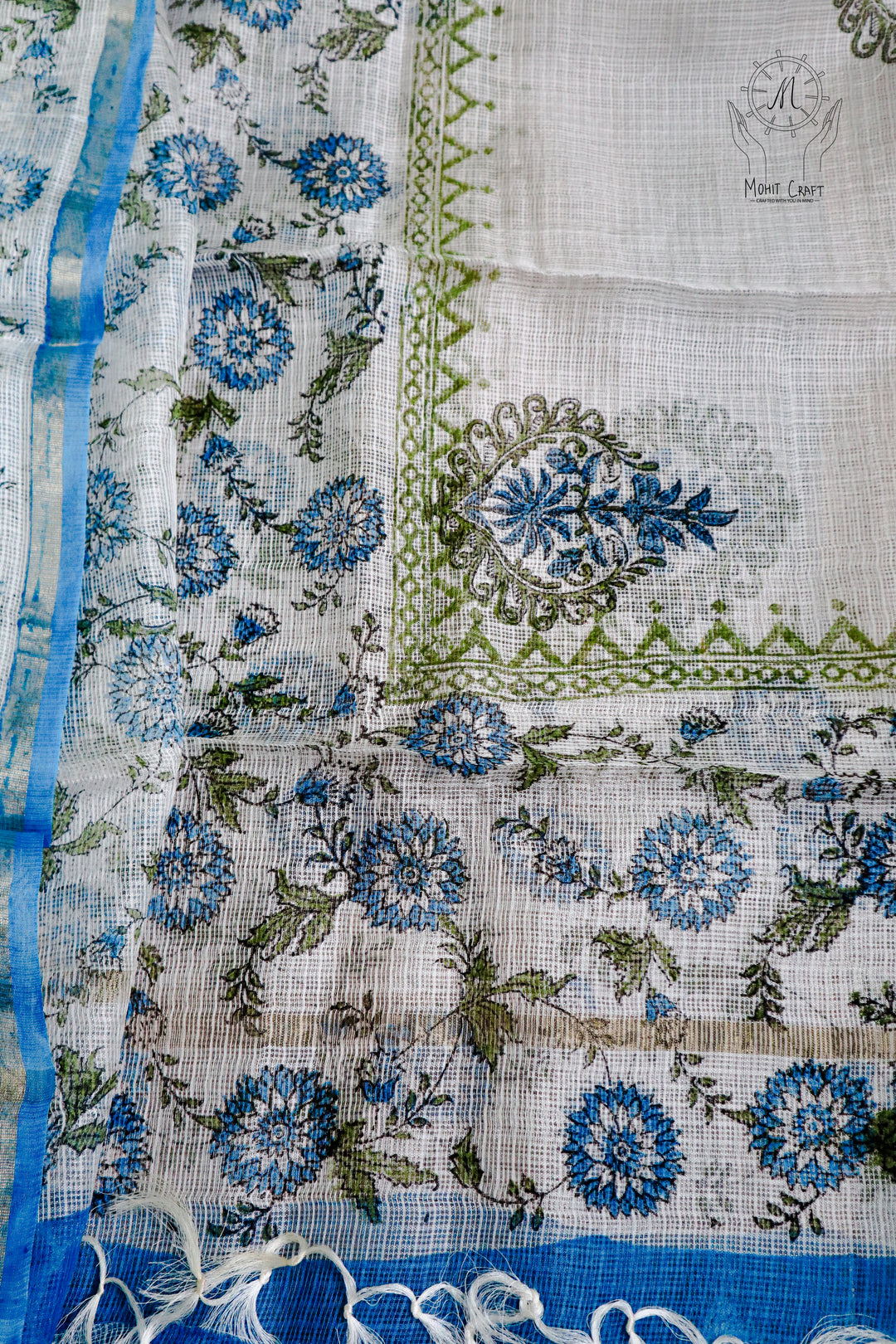 Buy Indian Dress in USA |Kota Doria Silk Shawl