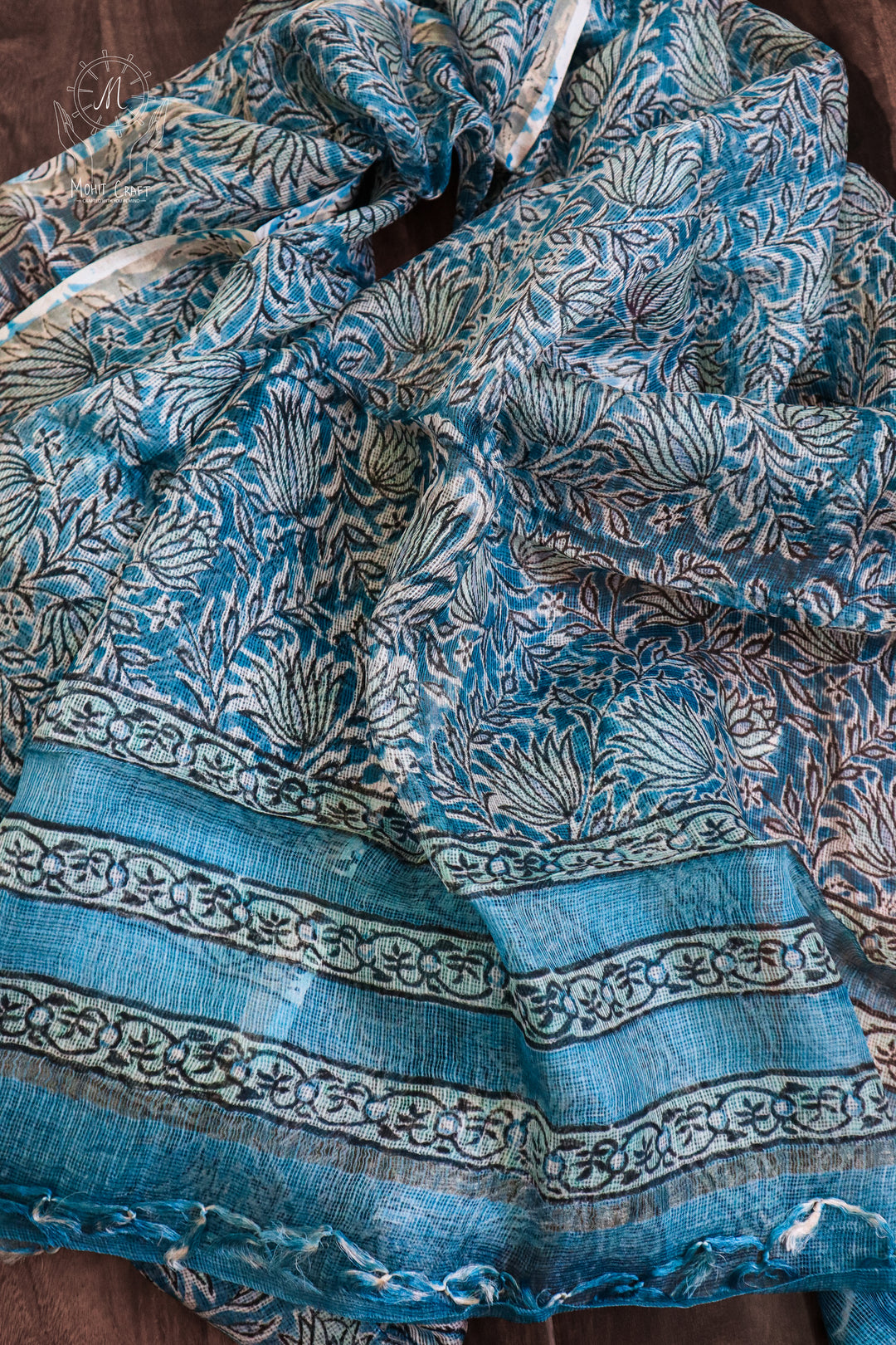 Indian Clothing in USA |Kota Doria Silk Shawl