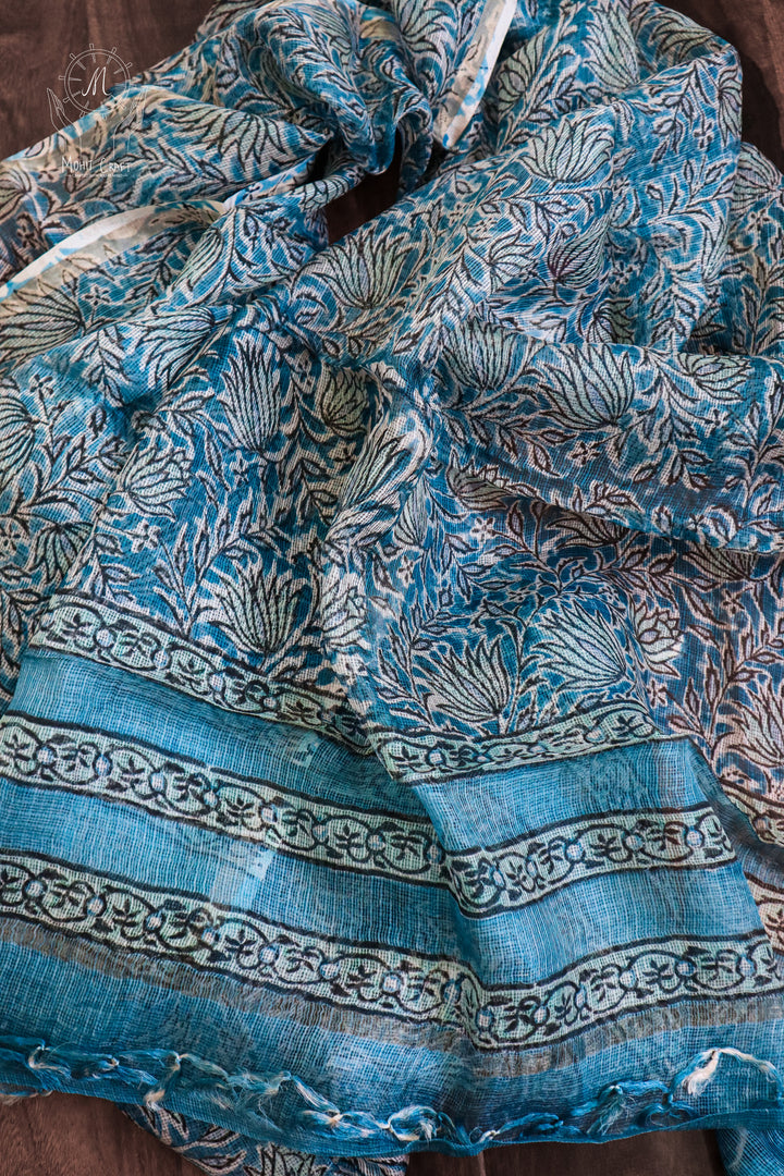 Indian Clothing in USA |Kota Doria Silk Shawl