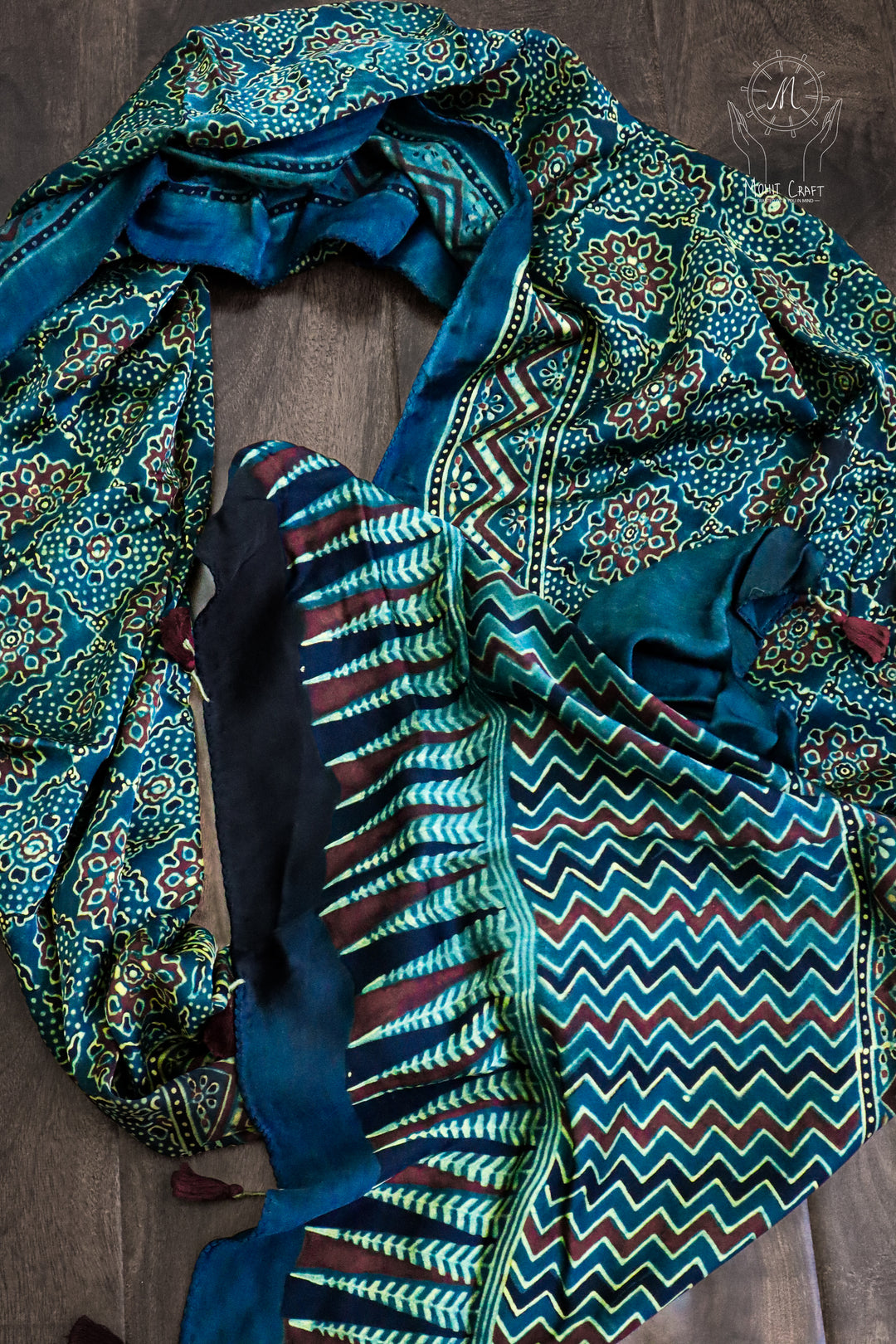 Ajarakh Modal Silk Stoles
