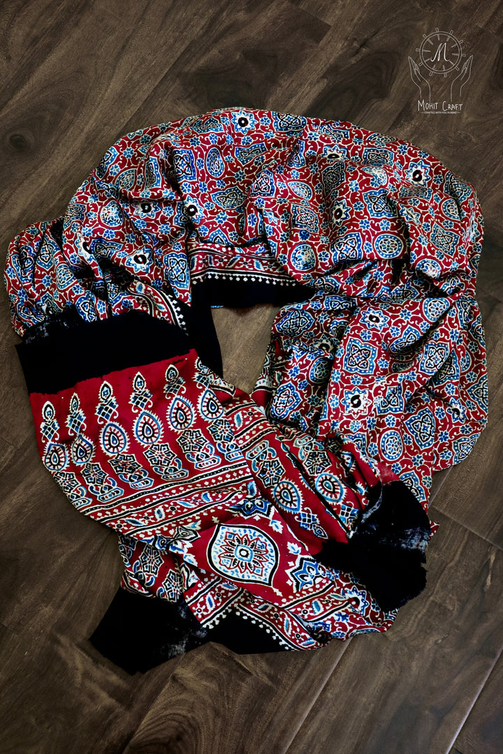 Ajrakh Modal Silk Dupatta