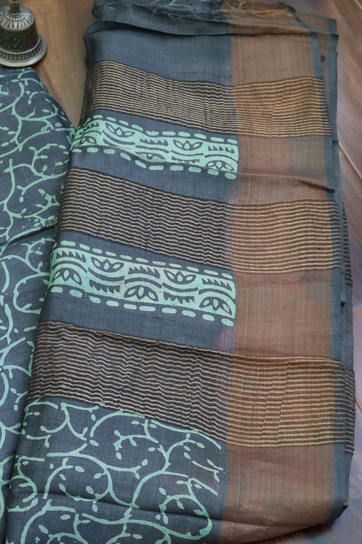 Tussar Silk Saree | Designer Sarees online in the USA