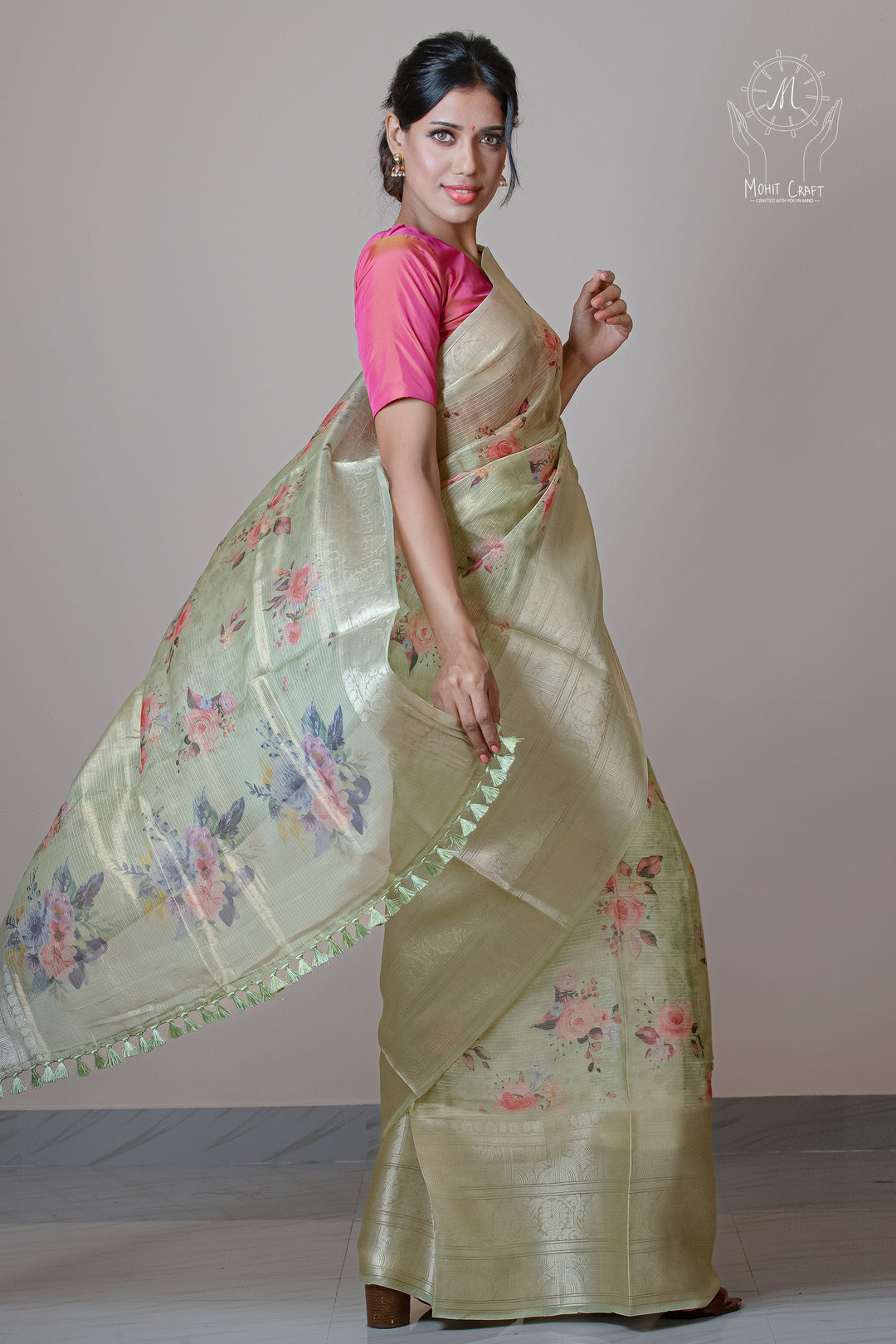 Tissue Silk Digital Print | Buy Indian Dress in USA