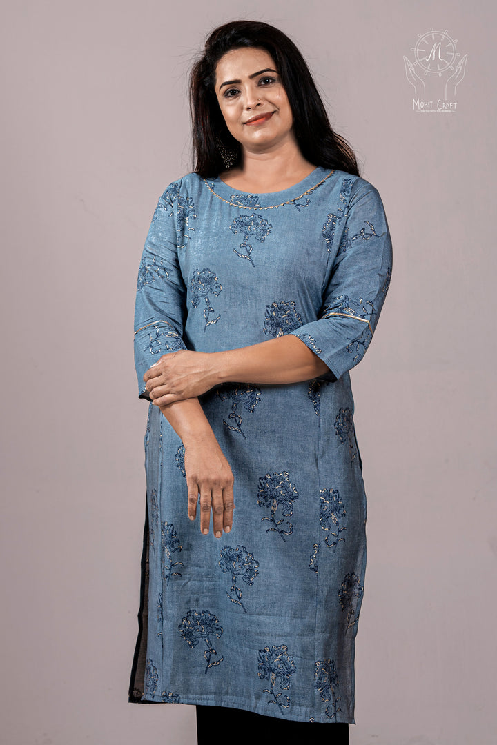 Ladies Kurta Online in USA | Cotton Straight Kurta