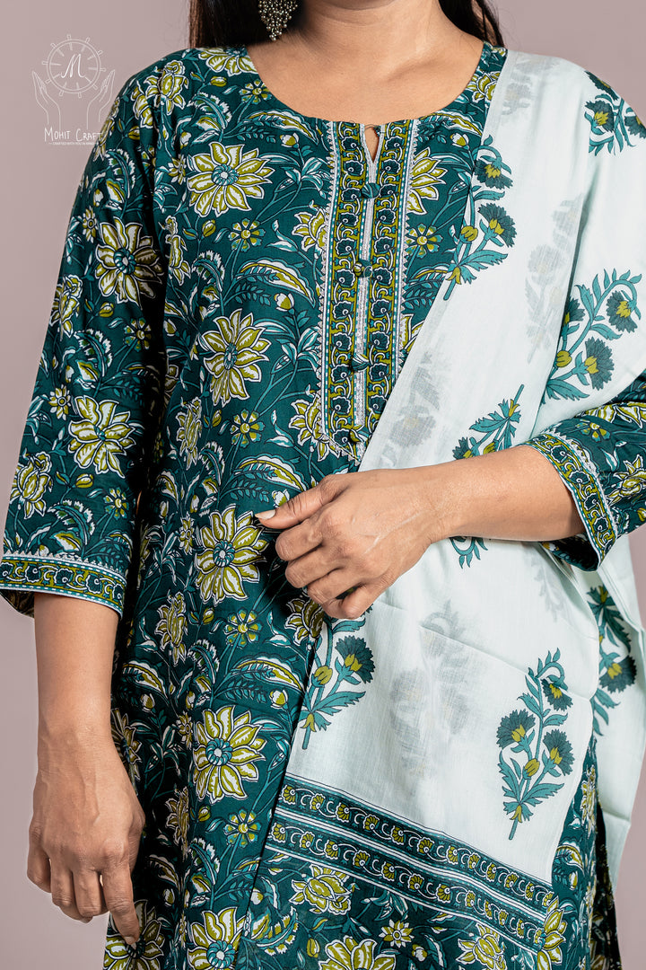 Ladies Kurta Online in USA |Pure Cotton Kurta set. 