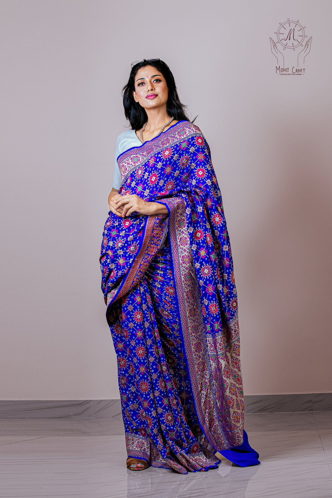 Best online store for Indian sarees in USA |Khadi Chiffon Meenakari Patola