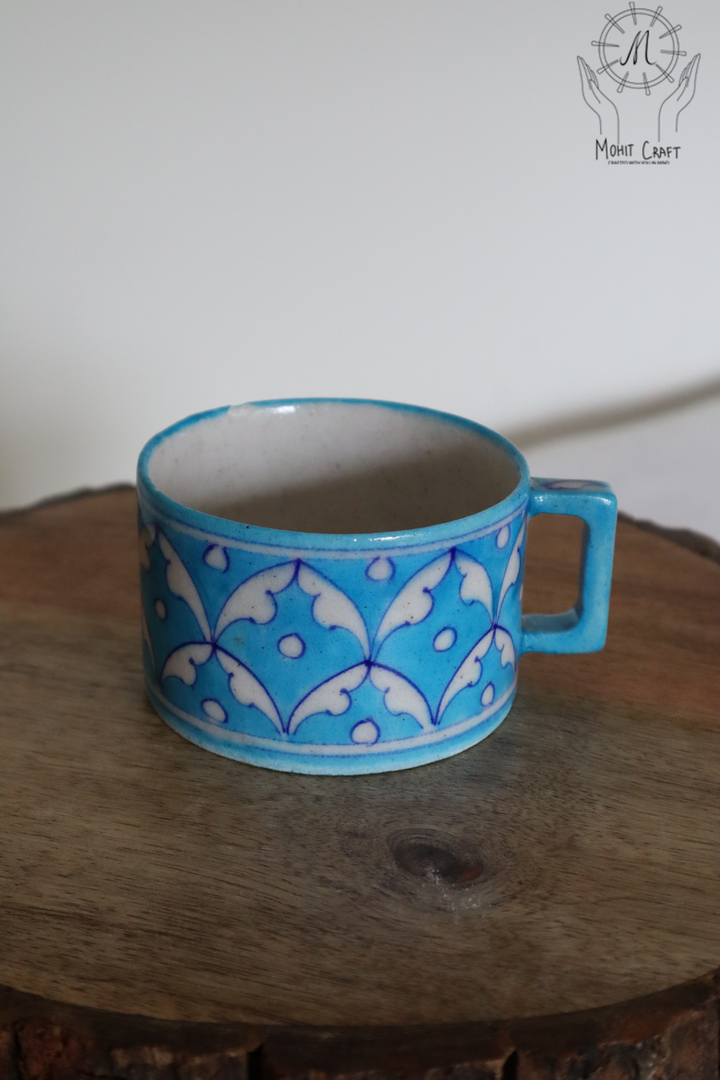 Ceramic Floral Handcrafted Mug |Traditional Home Decor in USA