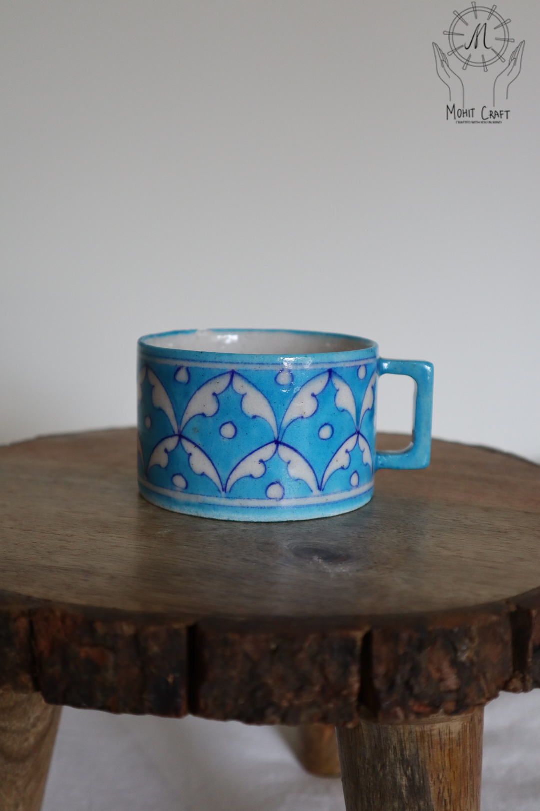 Ceramic Floral Handcrafted Mug |Traditional Home Decor in USA