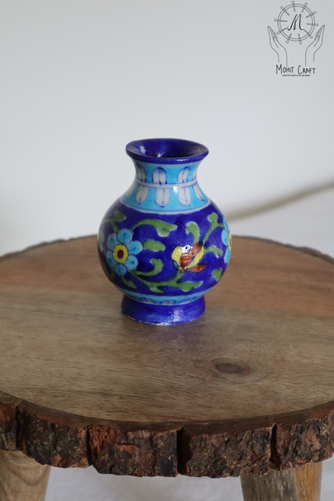 Ceramic Floral Handcrafted Vase |Traditional Home Decor in USA