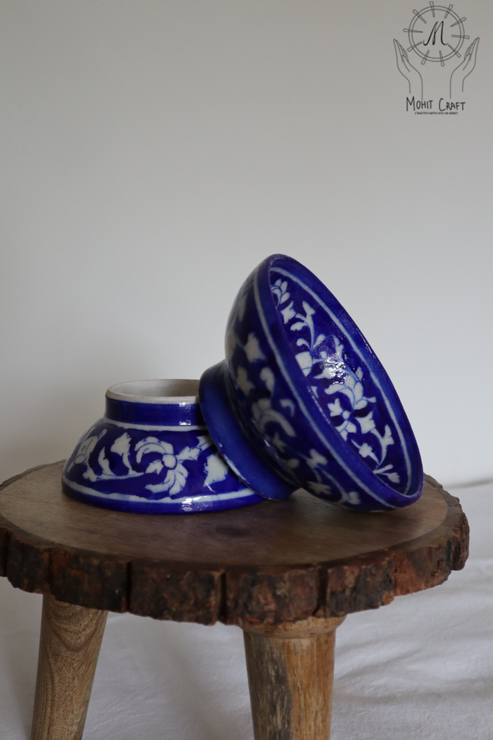  Ceramic Floral Handcrafted Bowls set |Traditional Home Decor in USA