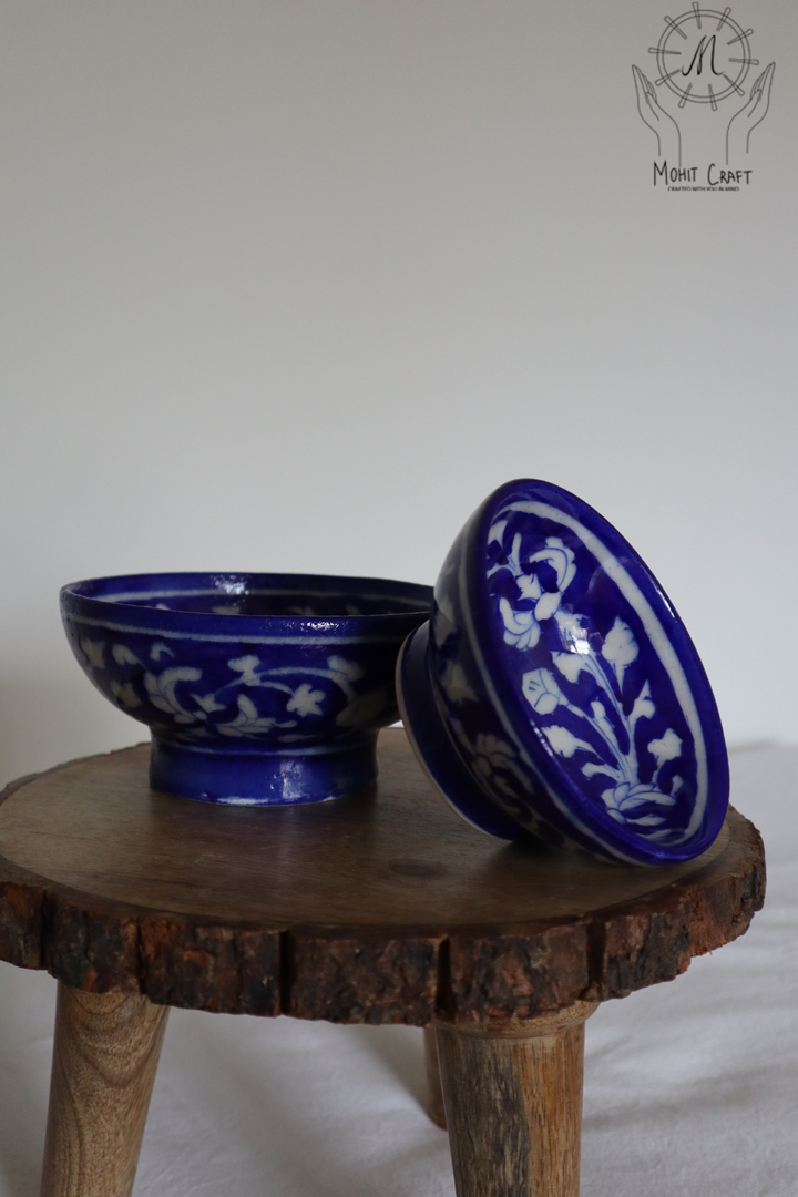  Ceramic Floral Handcrafted Bowls set |Traditional Home Decor in USA