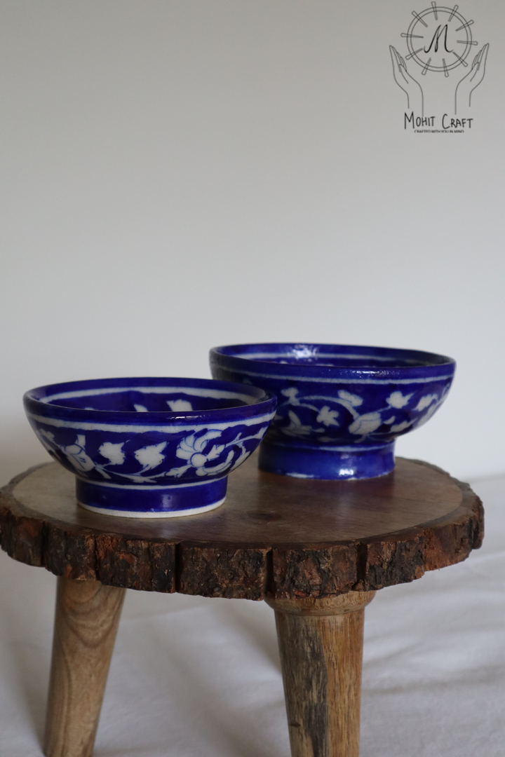  Ceramic Floral Handcrafted Bowls set |Traditional Home Decor in USA