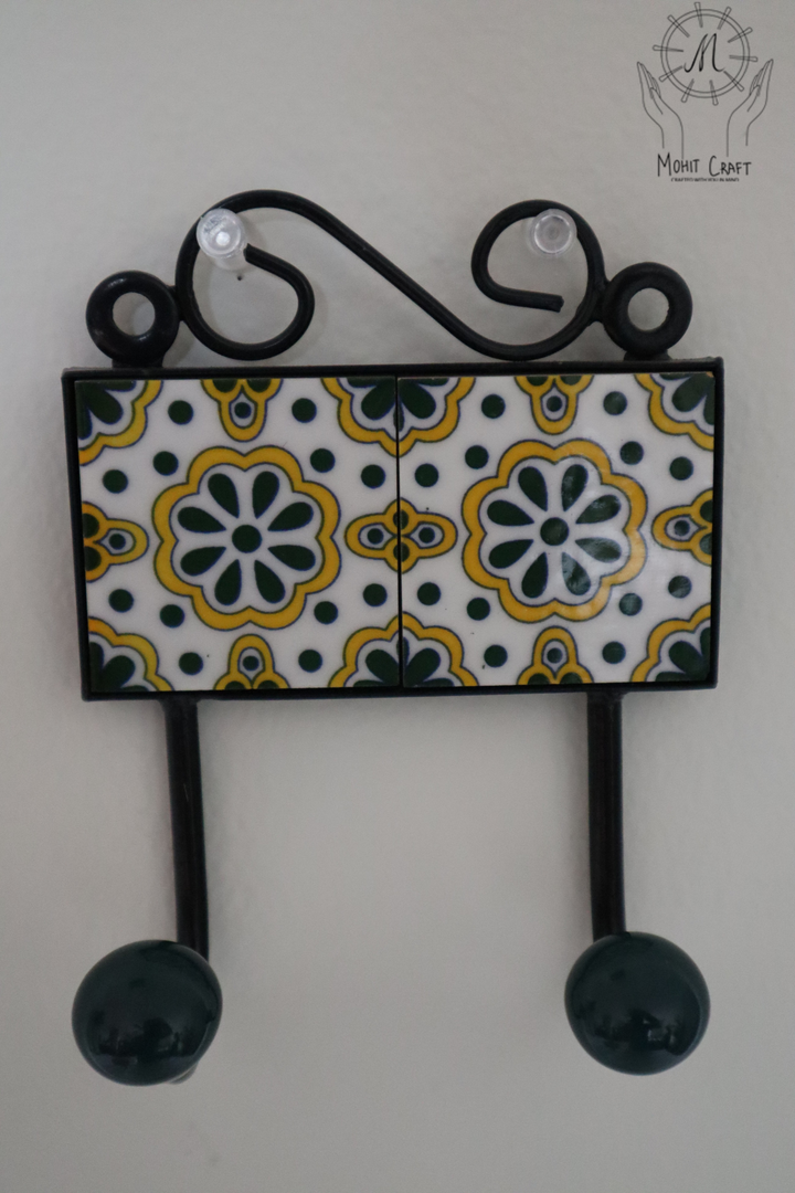 Multi color Floral Handcrafted Wall Hook Hanger | Traditional Home Decor in USA