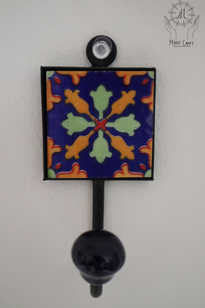 Multi color Floral Handcrafted Wall Hook Hanger | Traditional Home Decor in USA