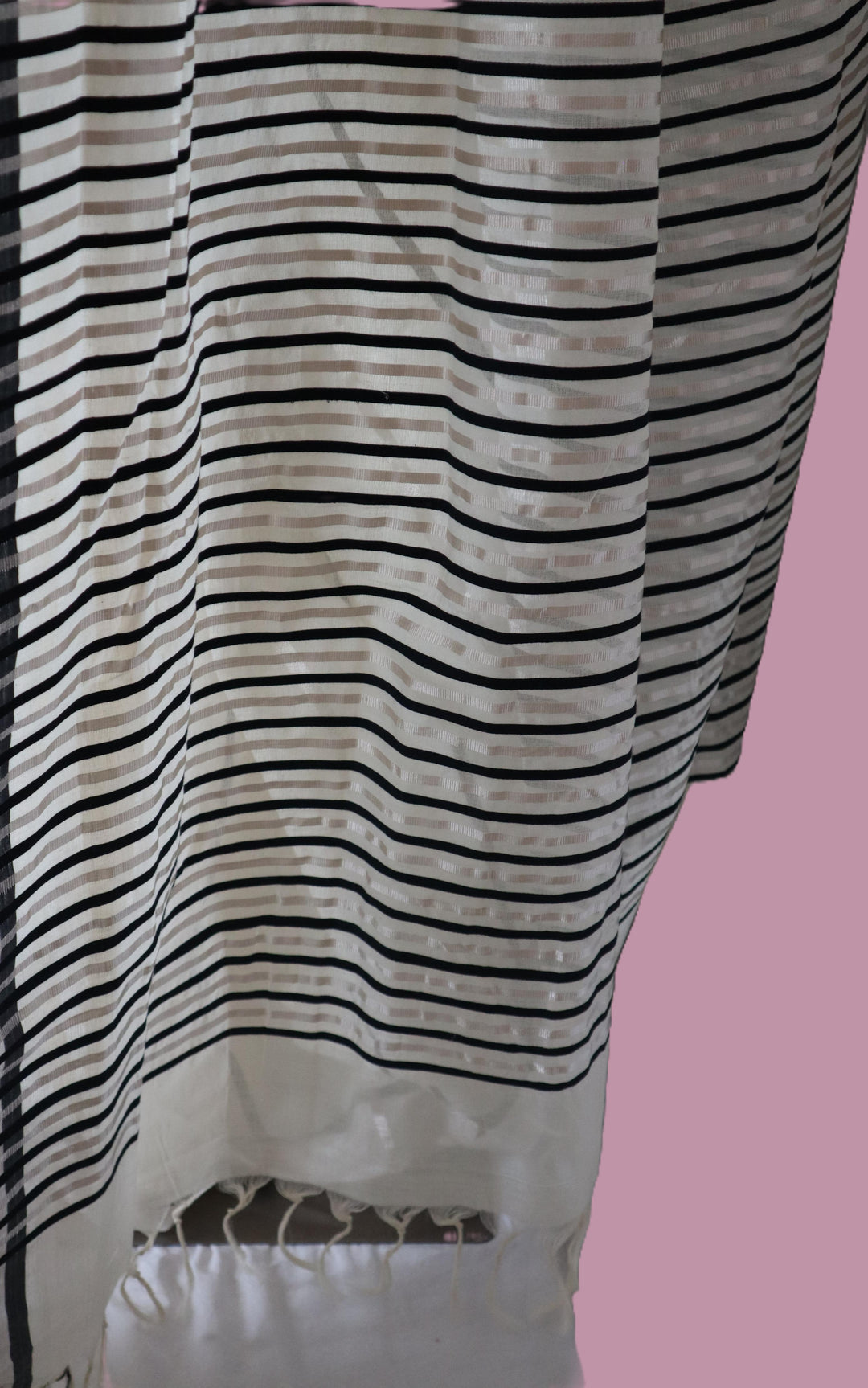 Handwoven Cotton Saree with Contemporary Design