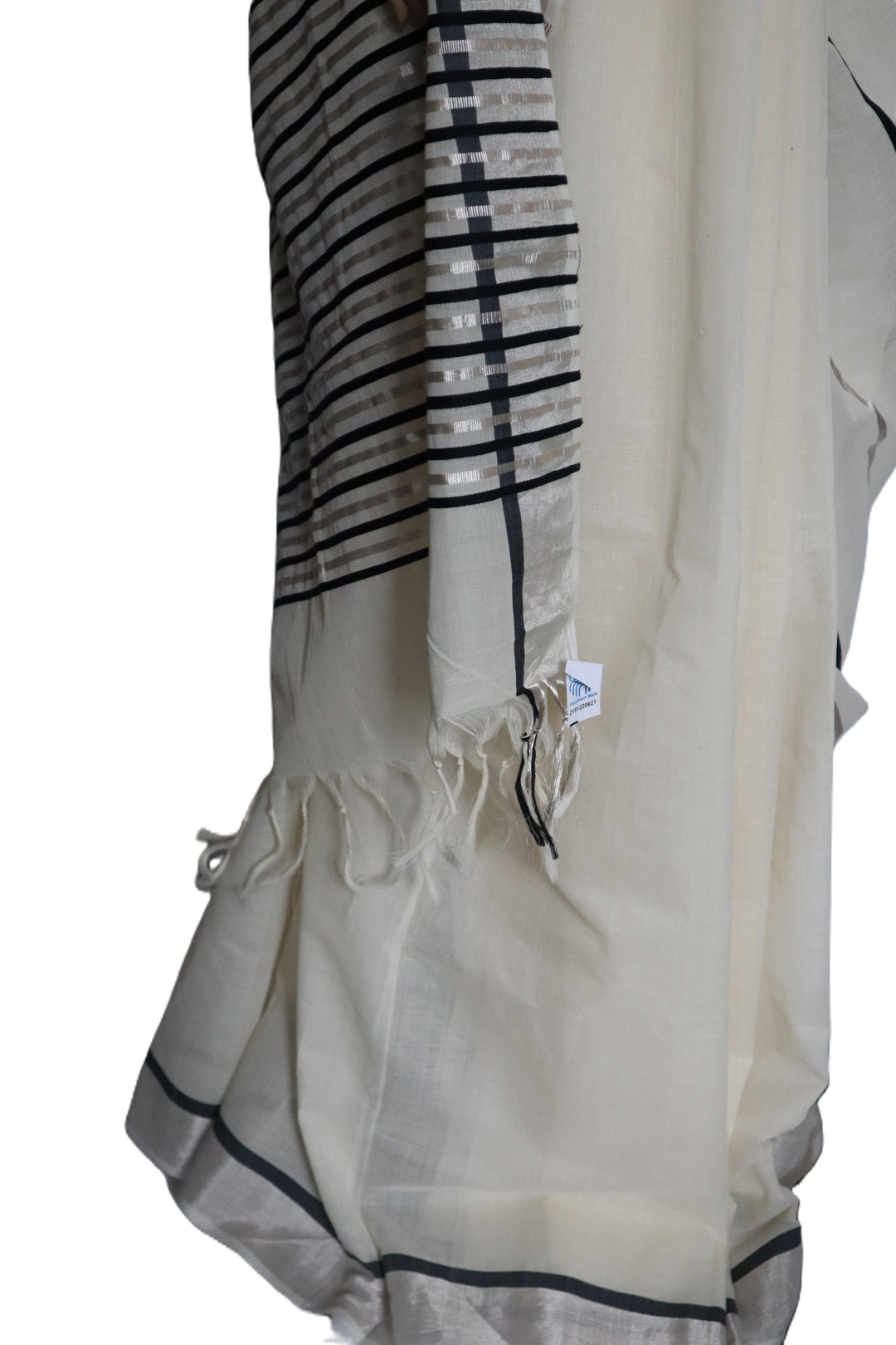 Handwoven Cotton Saree with Contemporary Design