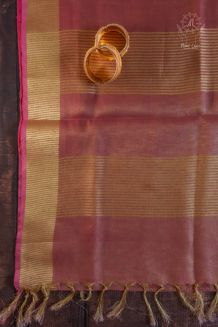 Linen Tissue Silk Saree