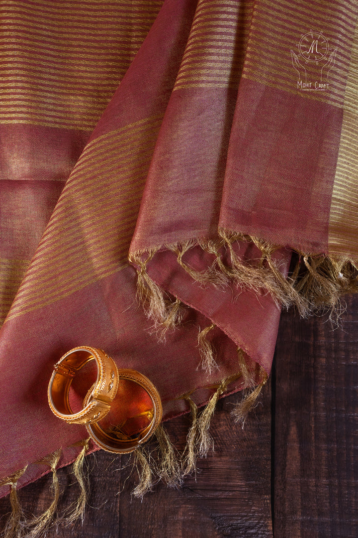 Linen Tissue Silk Saree
