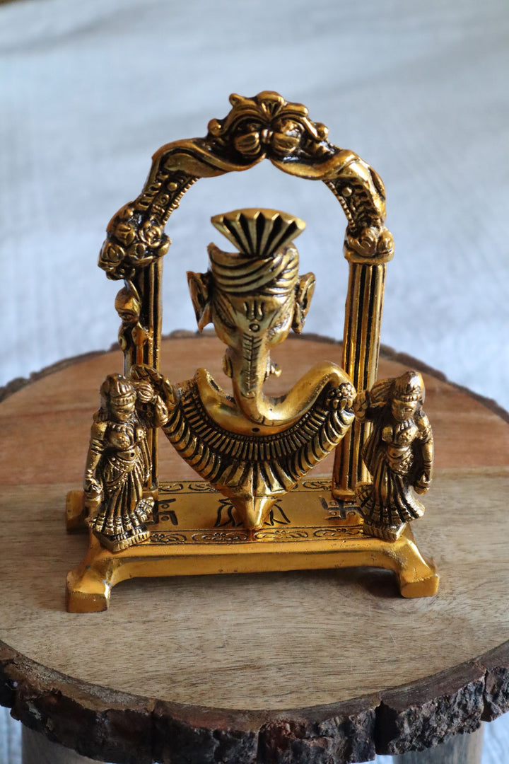Gateway Blessings – Metal Ganesha Statue