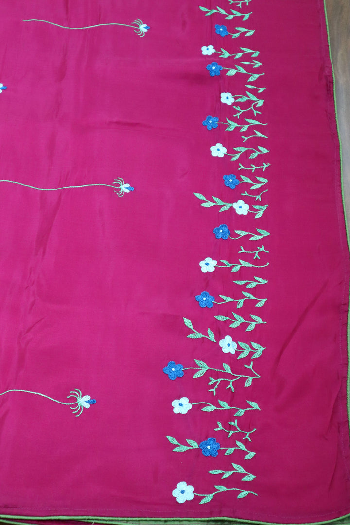 Hand Embroidered Sarees Online in USA |Uppada Silk