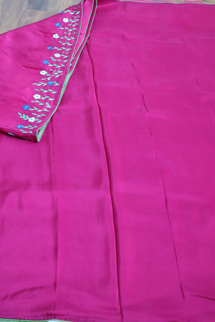 Hand Embroidered Sarees Online in USA |Uppada Silk