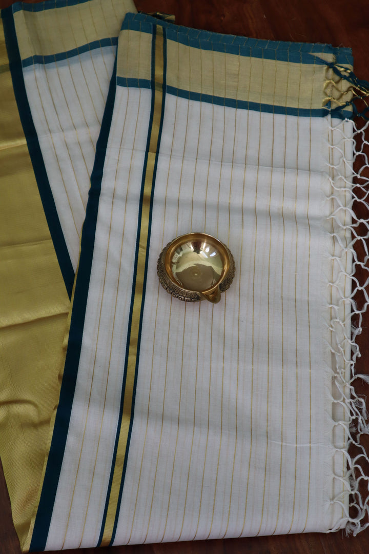 Balaramapuram Kasavu Saree | Traditional Kerala Sarees online in USA