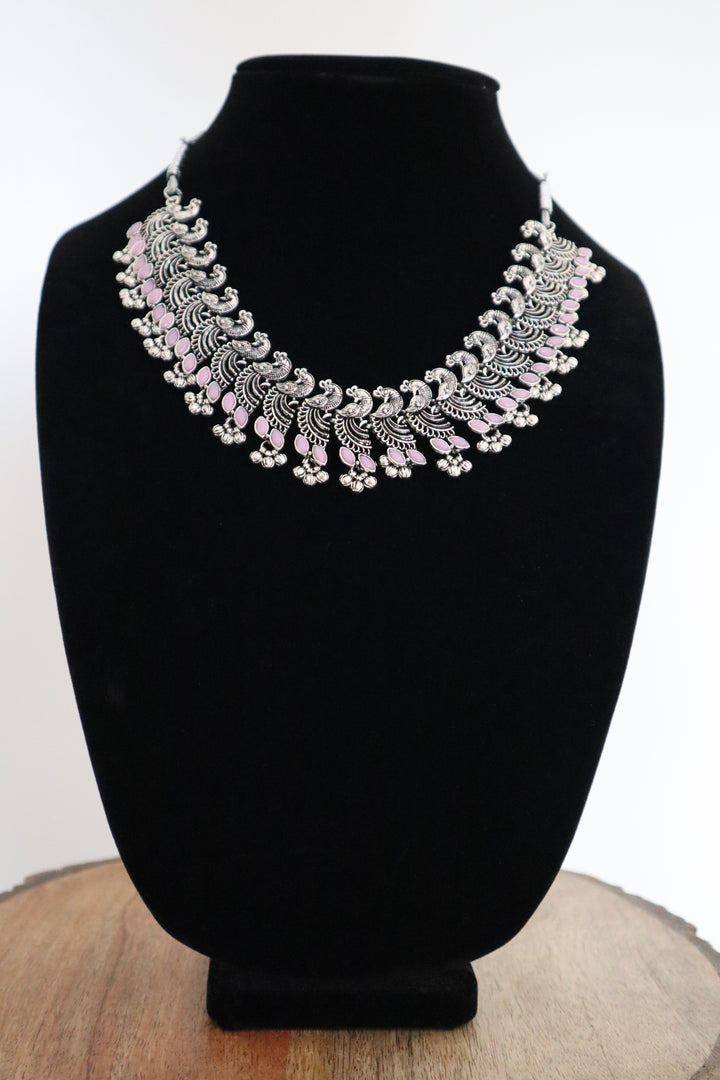 Trendy Oxidized Choker Necklace Set