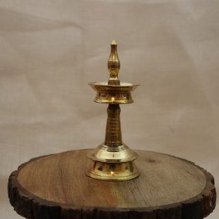 Kerala Brass Oil Lamp - 6"