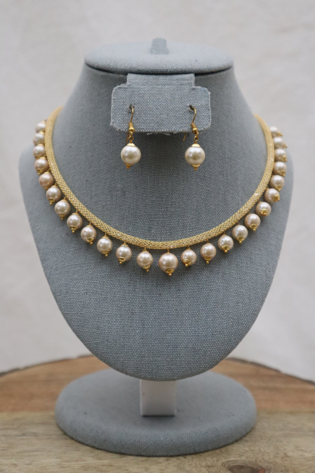 Golden Pearl Jewelry Set