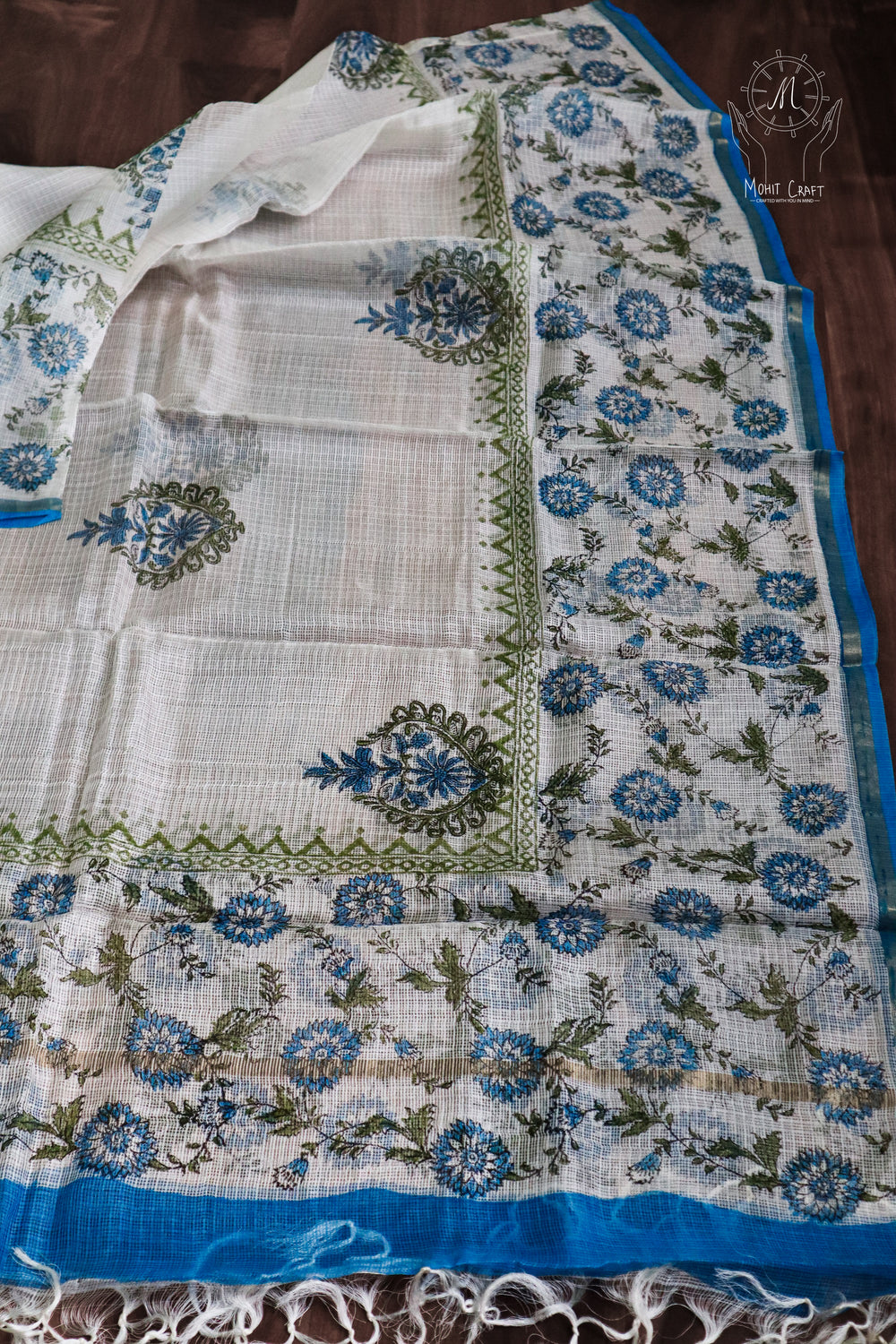 Buy Indian Dress in USA |Kota Doria Silk Shawl