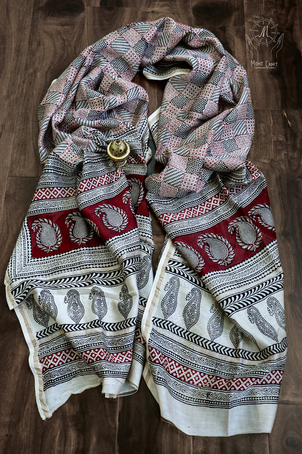 Chanderi Silk Dupatta | Traditional Indian Wear for Women in USA
