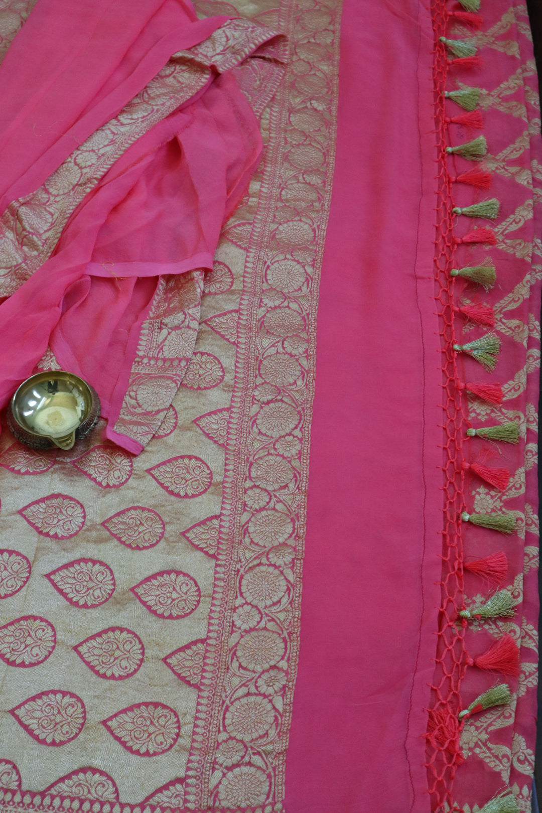 Traditional Indian Wear for Women in USA | Banarasi Khaddi Nimjari Saree