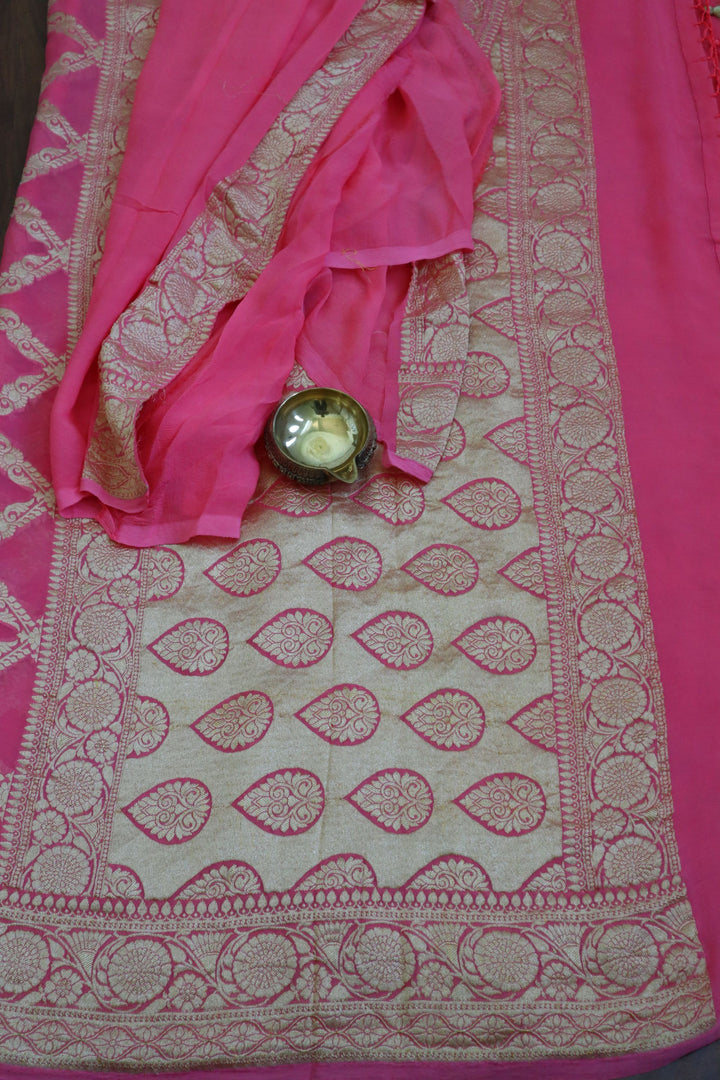 Traditional Indian Wear for Women in USA | Banarasi Khaddi Nimjari Saree