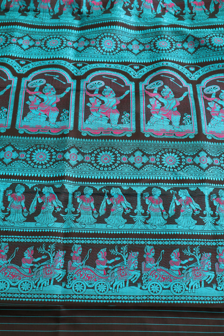 Cotton Silk Sarees Online in USA| Baluchari Silk Saree