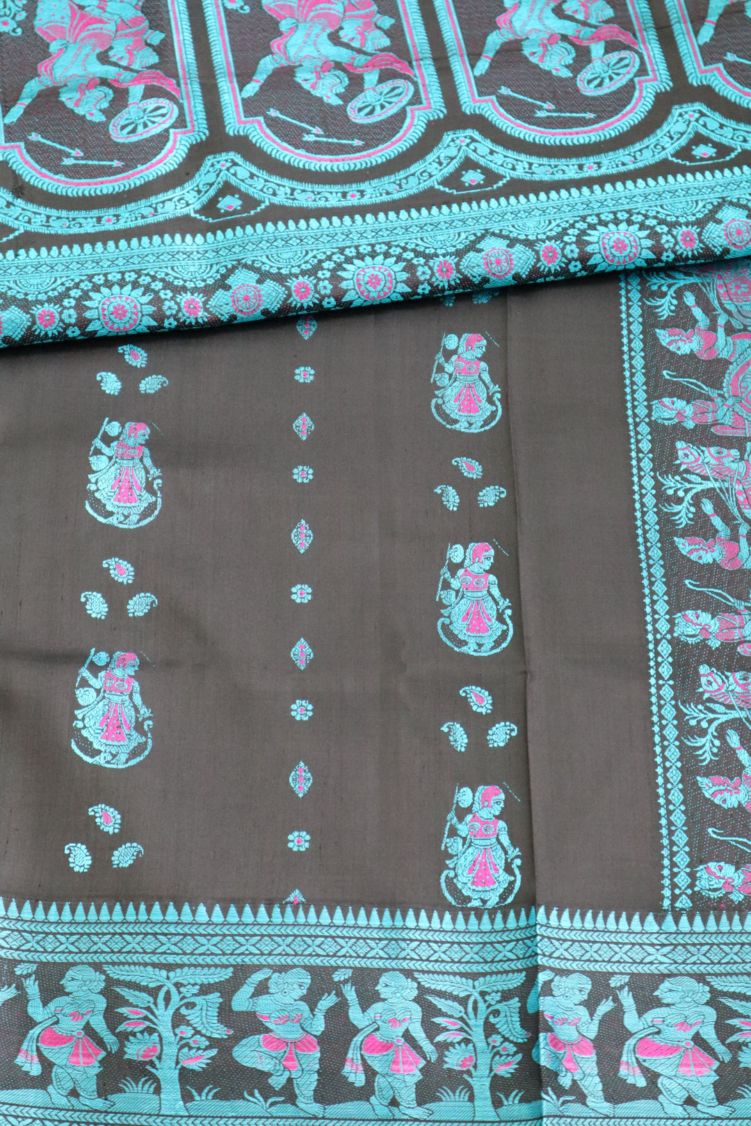 Cotton Silk Sarees Online in USA| Baluchari Silk Saree