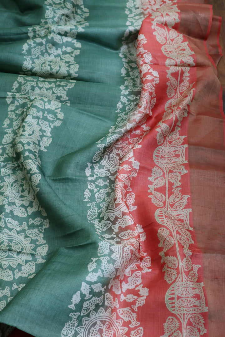 Tussar Silk Saree | Designer Sarees online in the USA